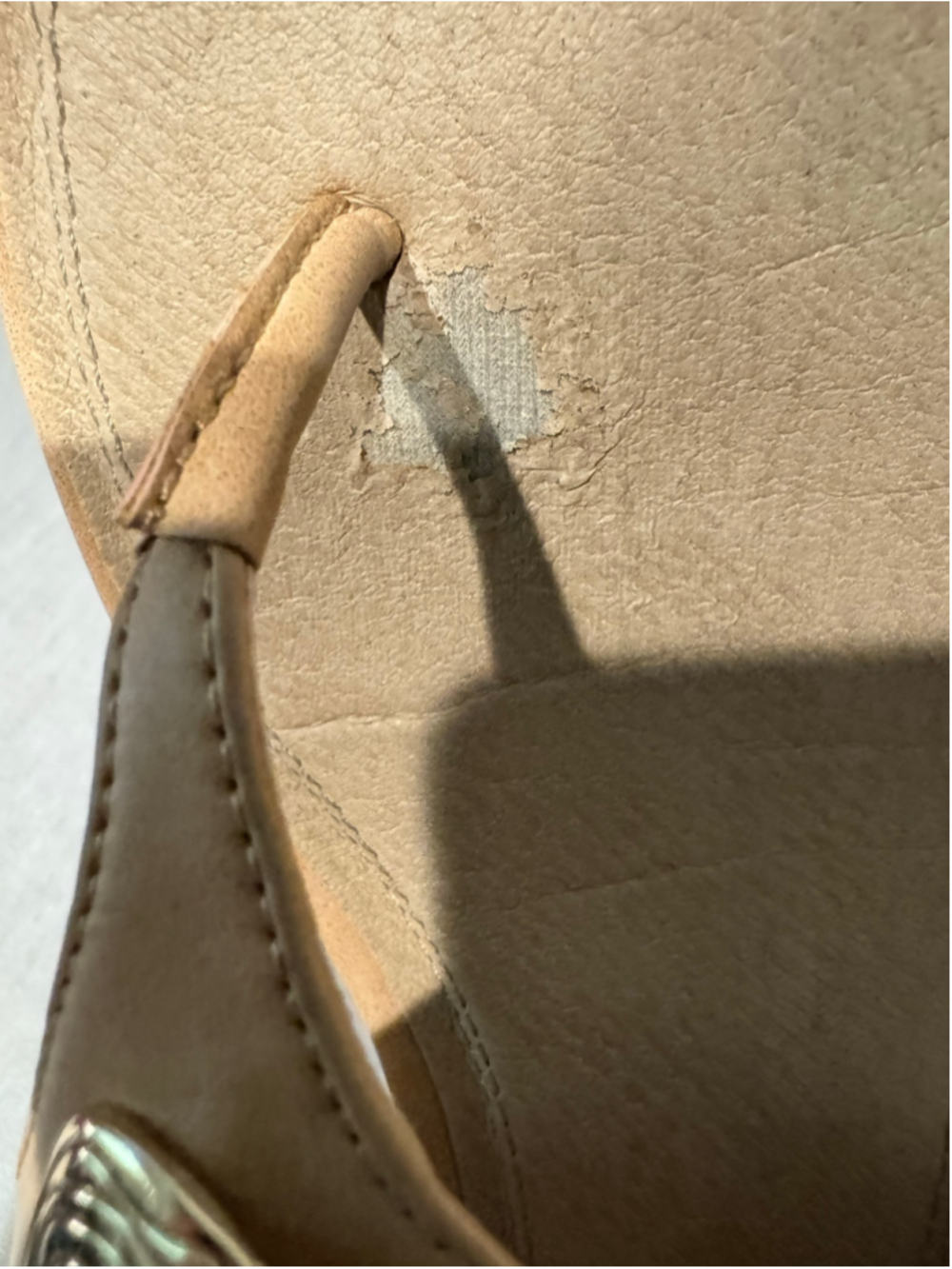 Women's Impo Wedge Thong Sandals Size 10 Beige Gold - Picture 10 of 13